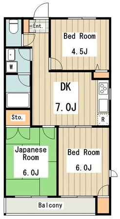 コーポ・タカの物件間取画像